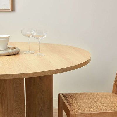 Otis Round Four Seater Dining Table - Natural