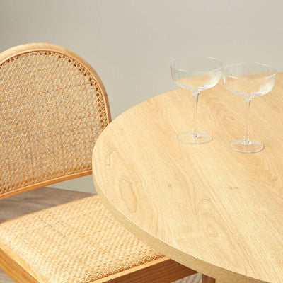Otis Round Four Seater Dining Table - Natural
