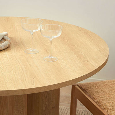 Otis Round Four Seater Dining Table - Natural