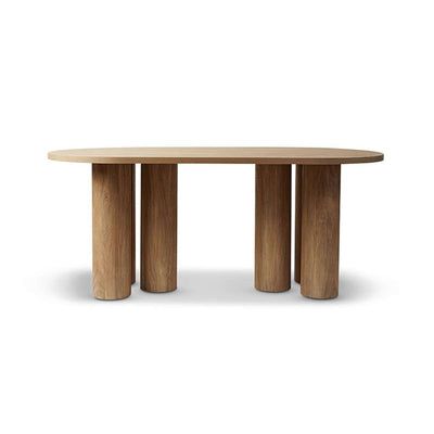 Otis Six Seater Dining Table - Pecan