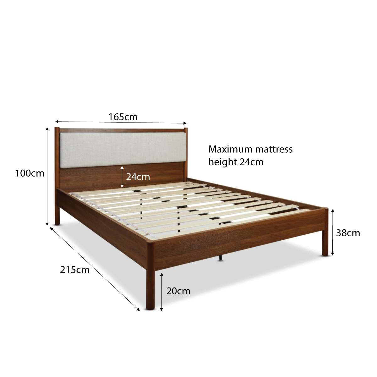 Blair Queen Bed - Walnut