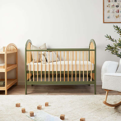 Archie Cot - Moss/Natural