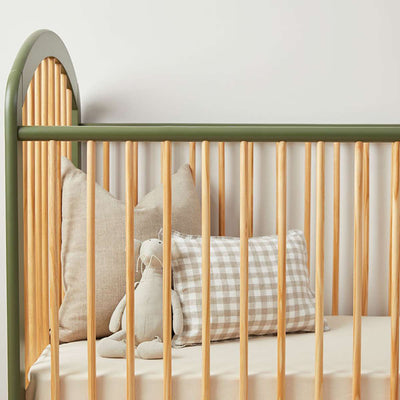 Archie Cot - Moss/Natural