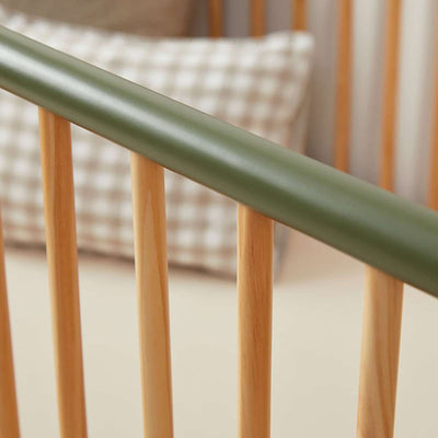 Archie Cot - Moss/Natural