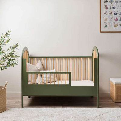 Archie Cot Toddler Bed Half Frame - Moss/Natural