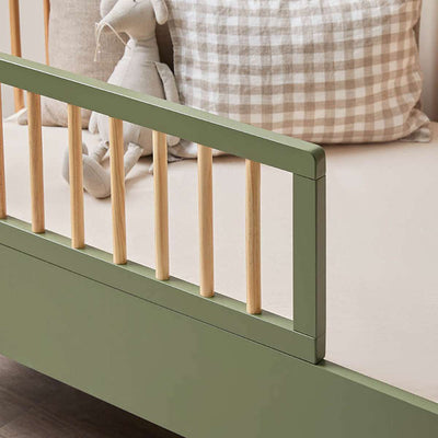 Archie Cot Toddler Bed Half Frame - Moss/Natural