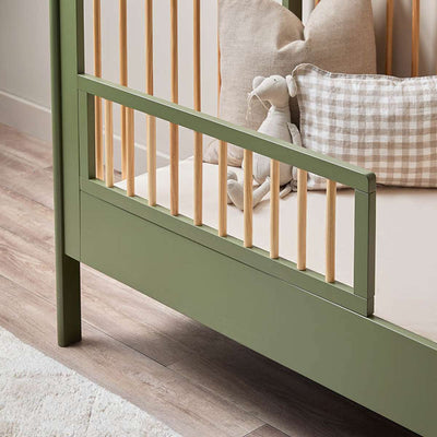 Archie Cot Toddler Bed Half Frame - Moss/Natural