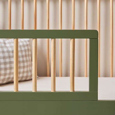 Archie Cot Toddler Bed Half Frame - Moss/Natural