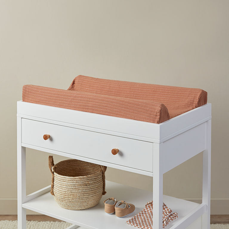 Mocka Cotton Change Mat Cover - Clay