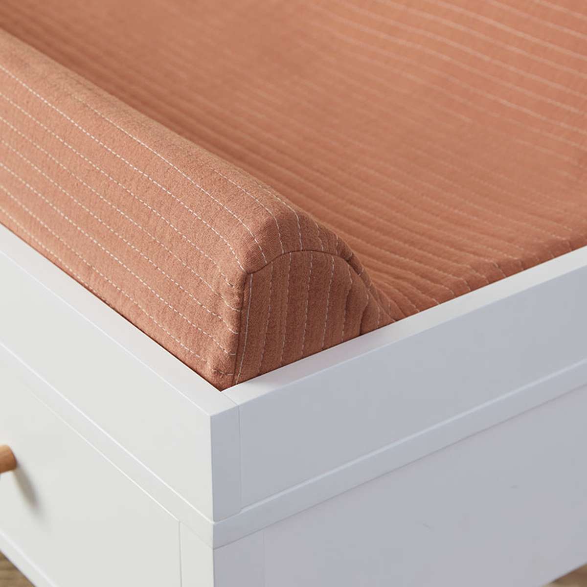 Mocka Cotton Change Mat Cover - Clay