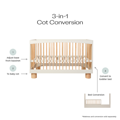 Addison Cot - Putty/Natural