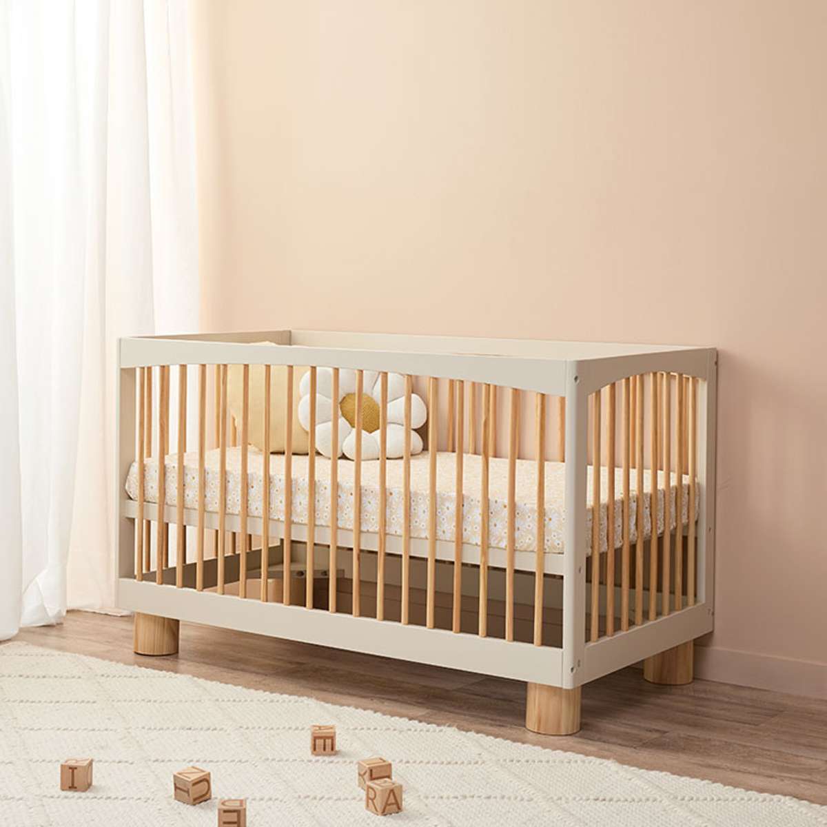 Addison Cot - Putty/Natural