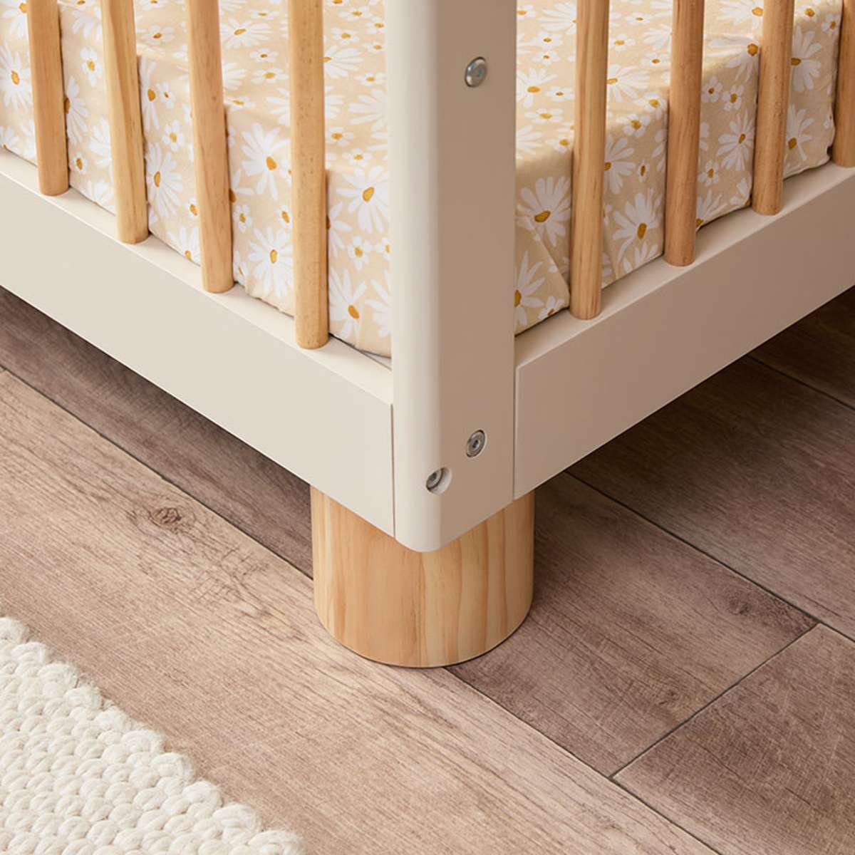 Addison Cot - Putty/Natural