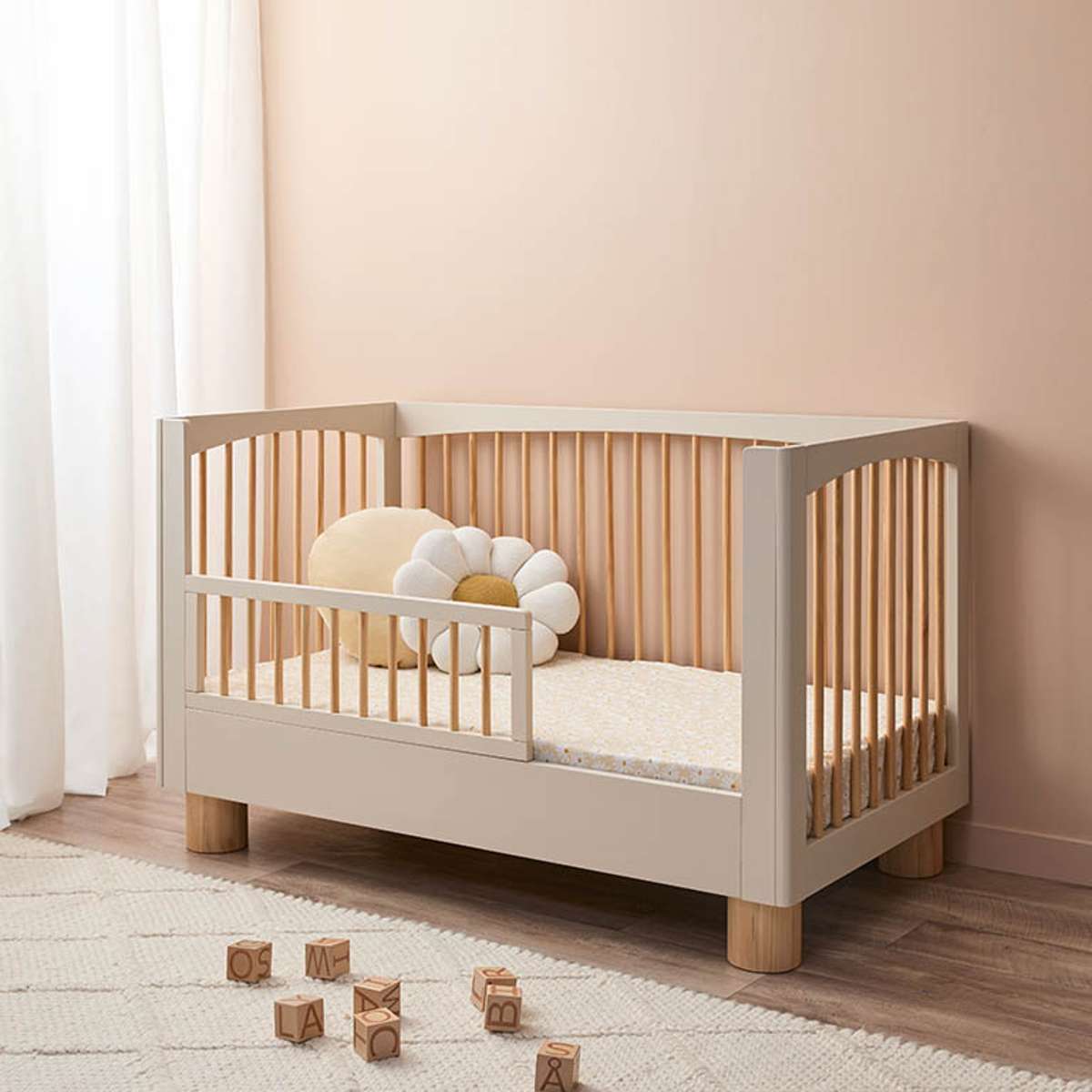 Addison Putty/Natural 3-in-1 Cot Conversion Bundle