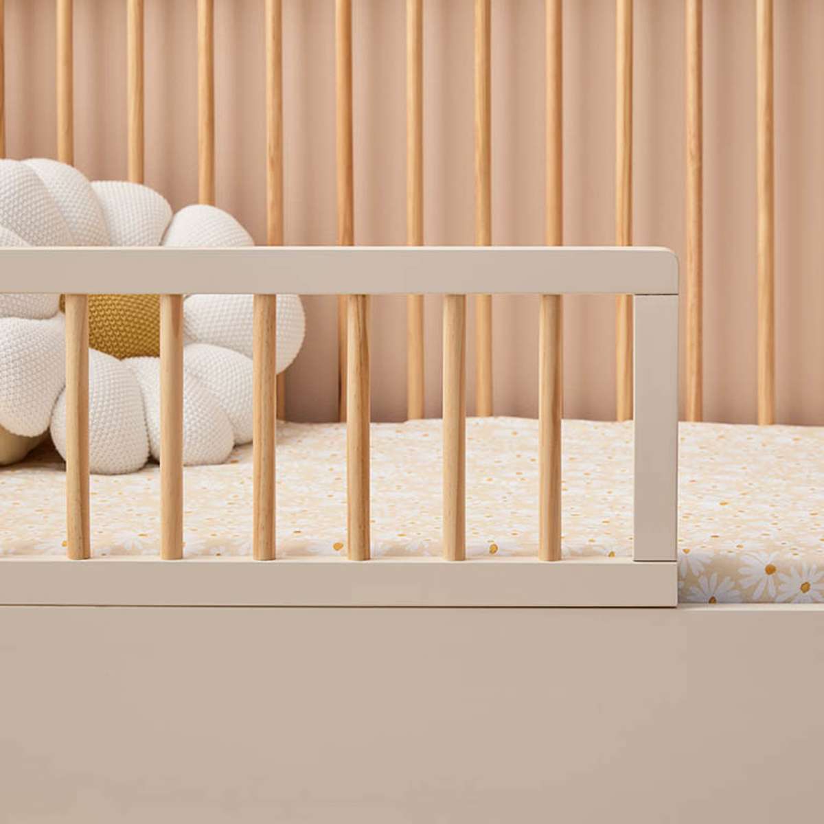 Addison Cot Toddler Half Frame - Putty/Natural