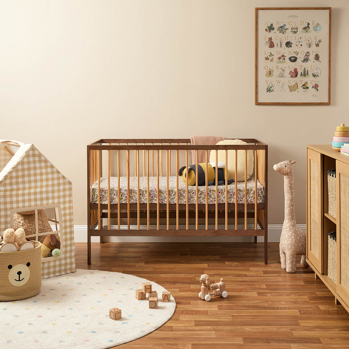 Mocka Dream Cot - Almond/Natural