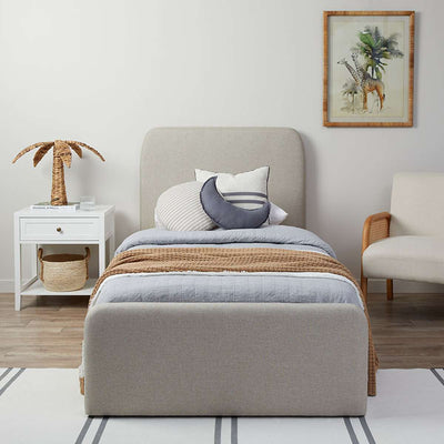 Sully Storage Single Bed - Natural