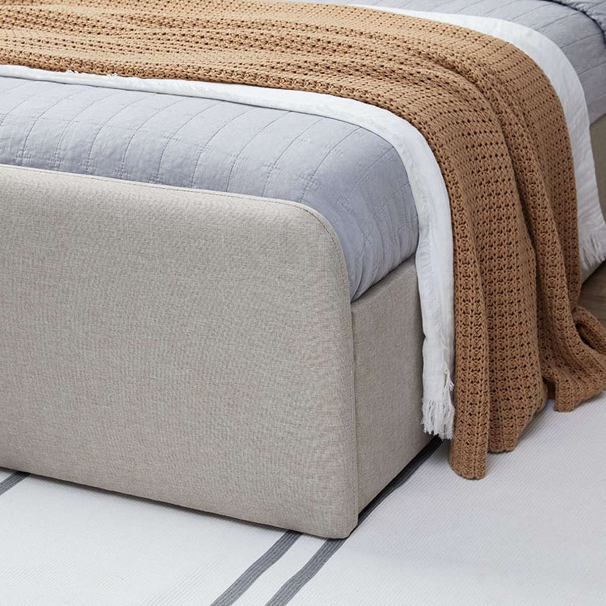 Sully Storage Single Bed - Natural