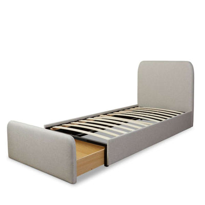 Sully Storage Single Bed - Natural