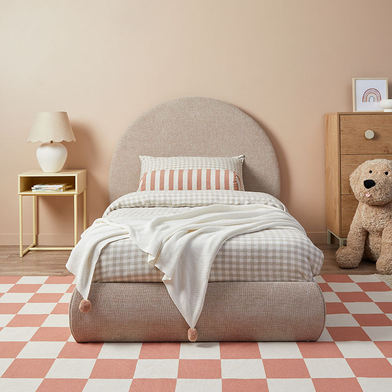 Arlo Arched Single Bed - Natural