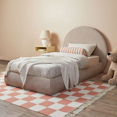 Arlo Arched Single Bed + Mattress Bundle - Natural