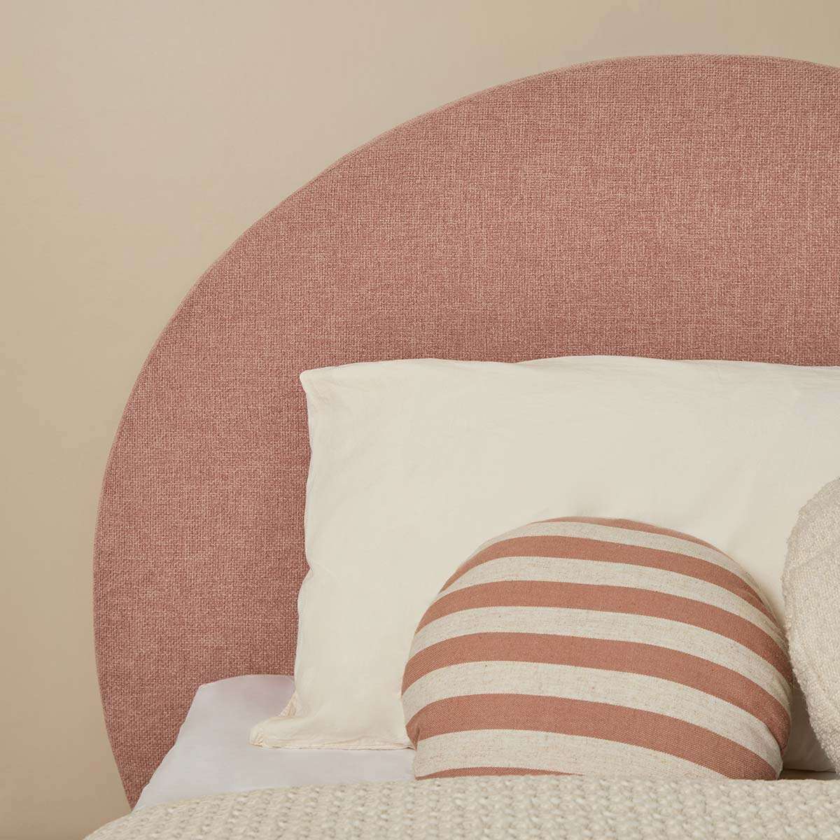 Arlo Arched King Single Bed - Dusty Pink