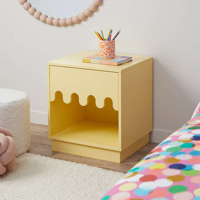 Ice Cream Bedside Table - Yellow