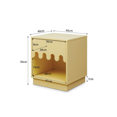 Ice Cream Bedside Table - Yellow