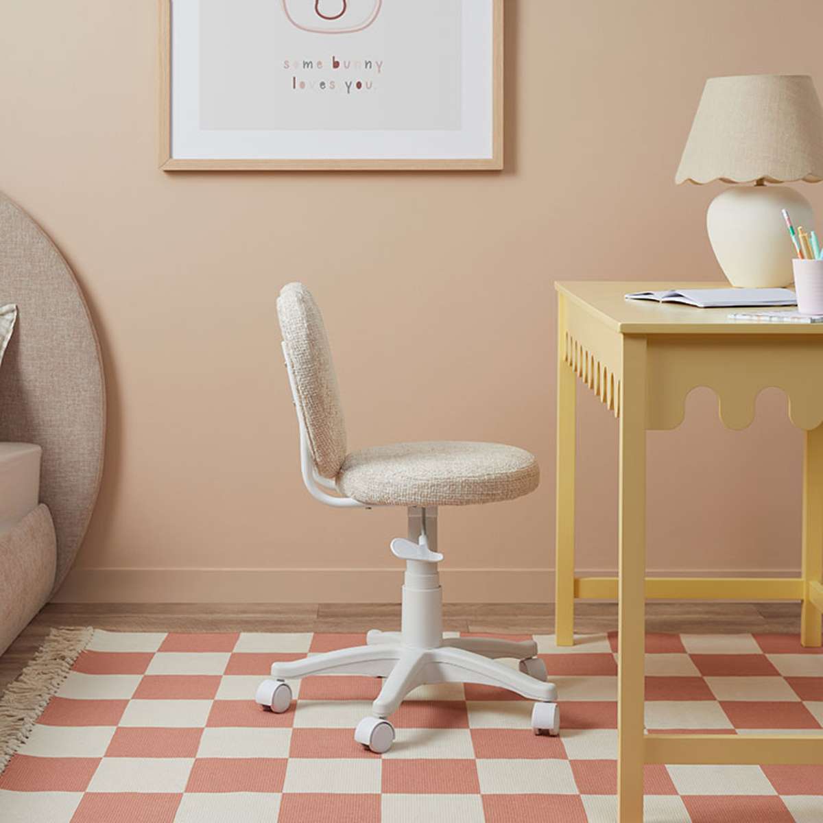 Amour Desk Chair - Cream