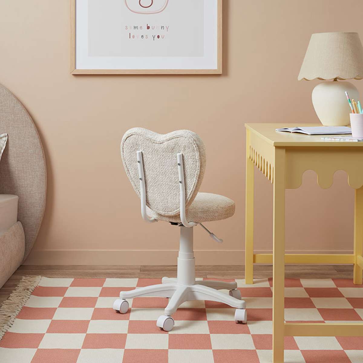 Amour Desk Chair - Cream