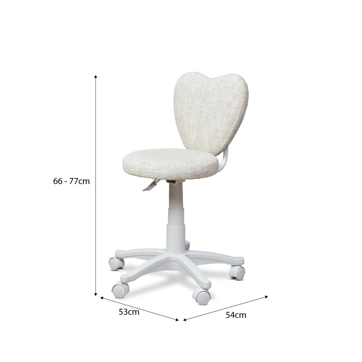 Amour Desk Chair - Cream