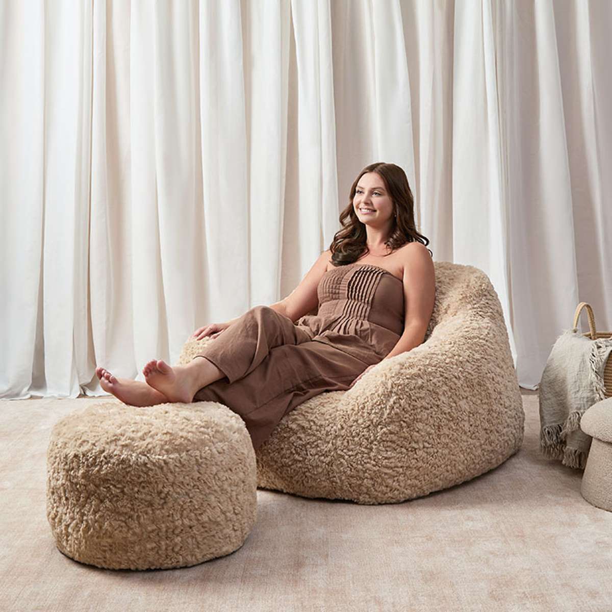 The Chill Foot Stool - Beige