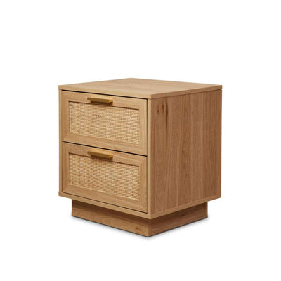 Noosa Rattan Bedside Table - Natural