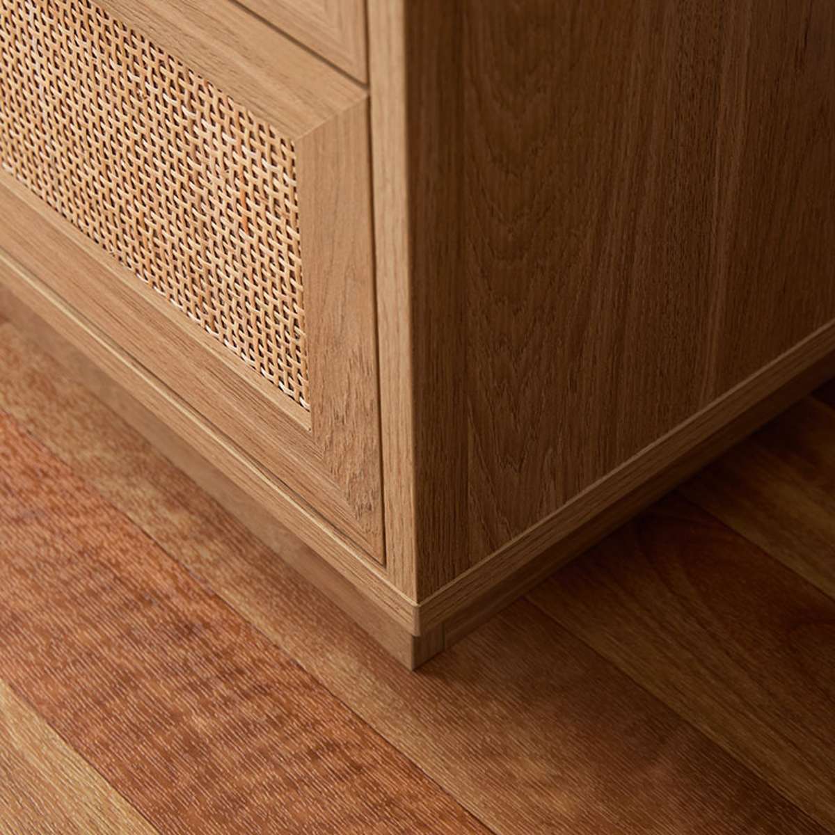 Noosa Rattan Bedside Table - Natural