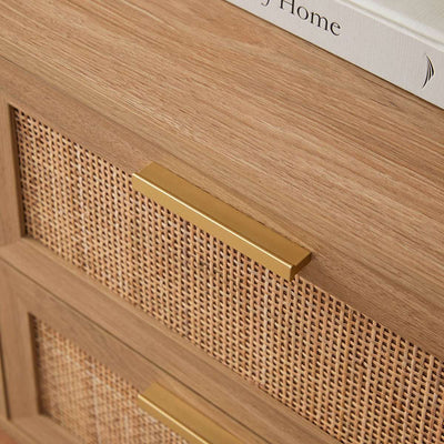 Noosa Rattan Bedside Table - Natural