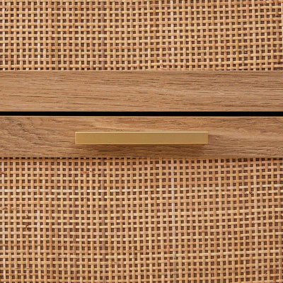 Noosa Rattan Bedside Table - Natural