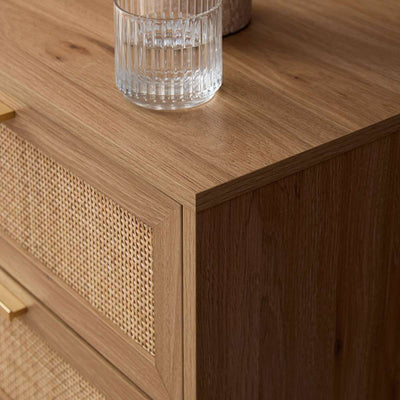 Noosa Rattan Six Drawer - Natural