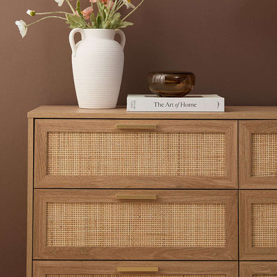 Noosa Rattan Six Drawer - Natural
