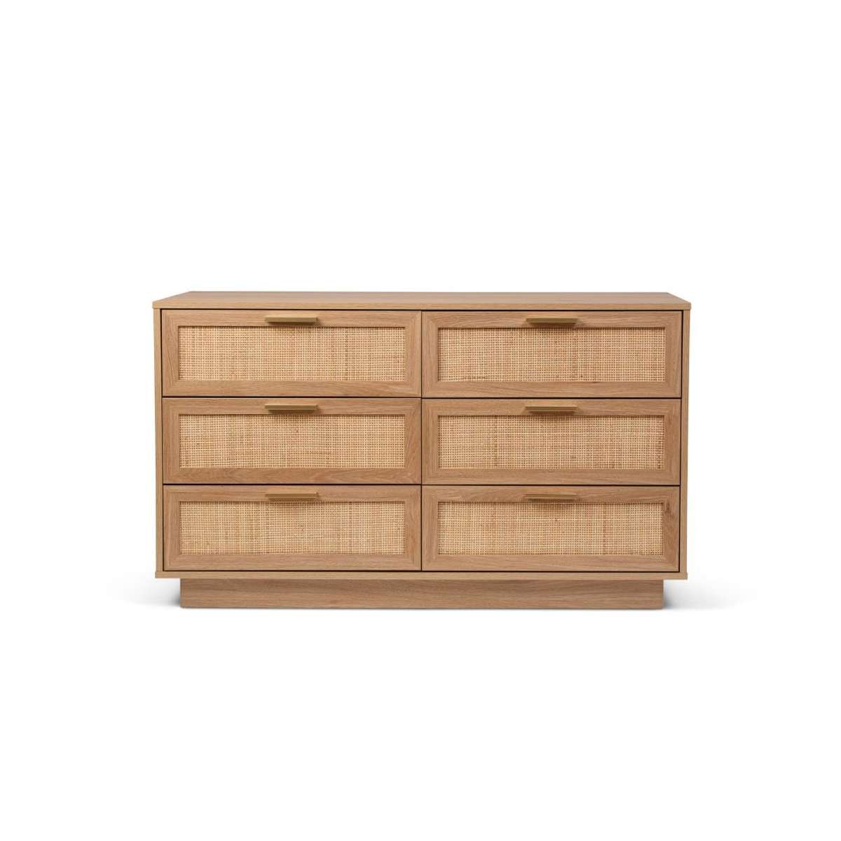 Noosa Rattan Six Drawer - Natural