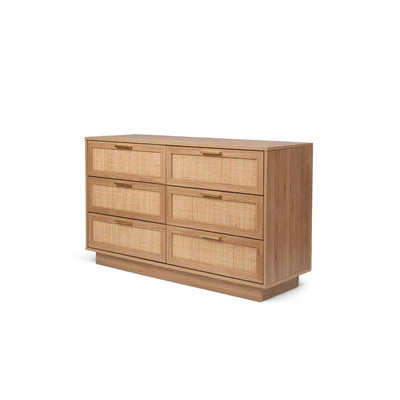 Noosa Rattan Six Drawer - Natural