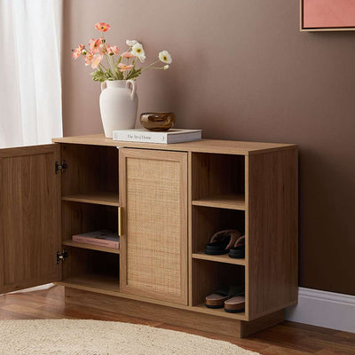 Noosa Rattan Shoe Cabinet - Natural
