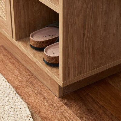 Noosa Rattan Shoe Cabinet - Natural
