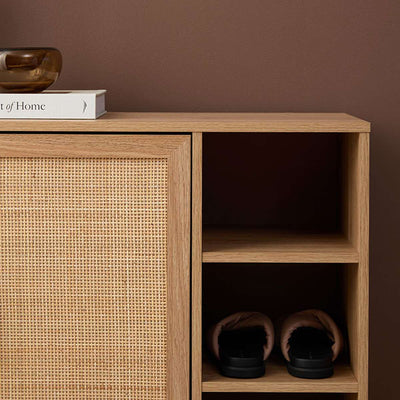 Noosa Rattan Shoe Cabinet - Natural