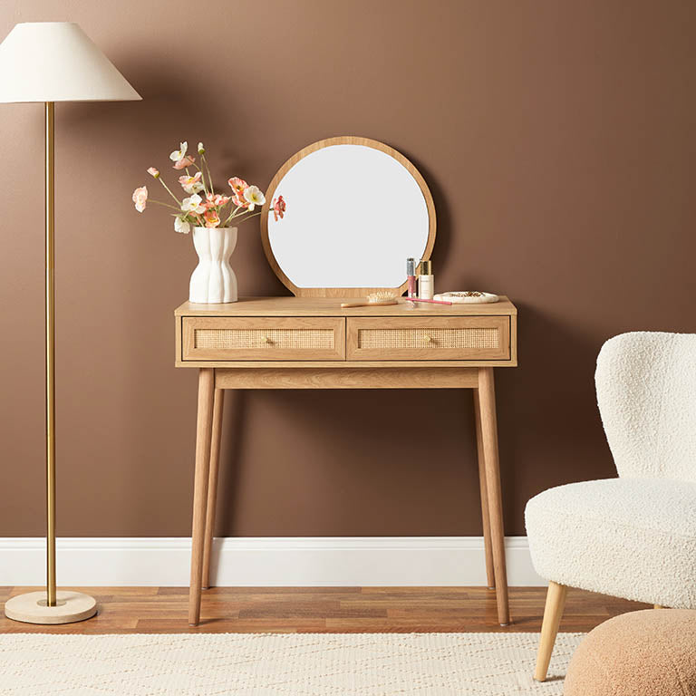 Noosa Rattan Make-Up Table - Natural