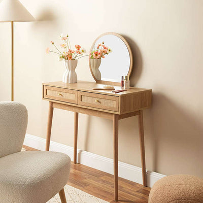 Noosa Rattan Make-Up Table - Natural