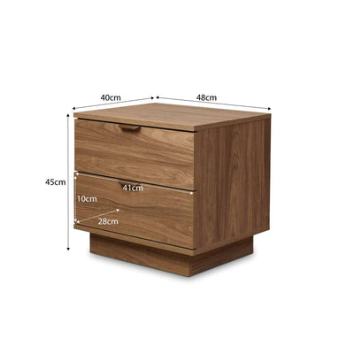 Maverick Bedside Table - Pecan