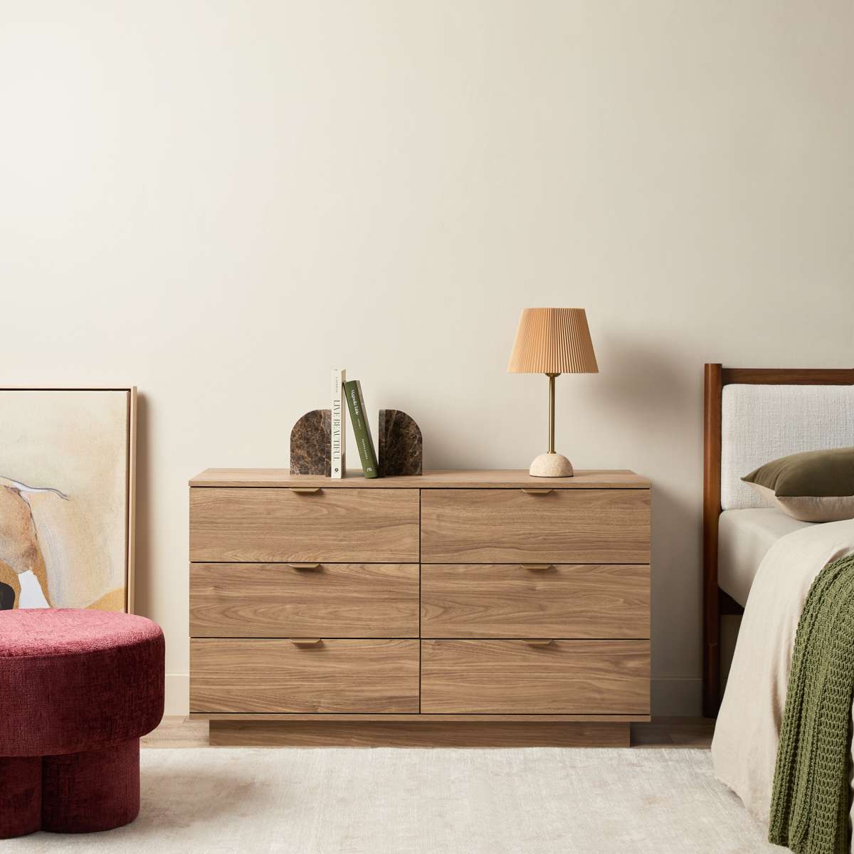 Maverick Six Drawer - Pecan