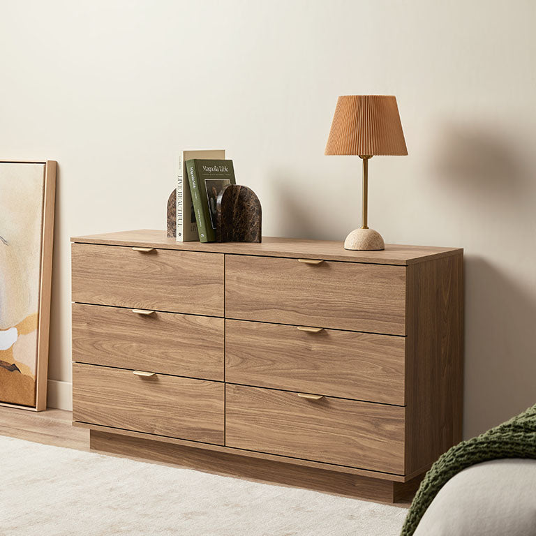 Maverick Six Drawer - Pecan