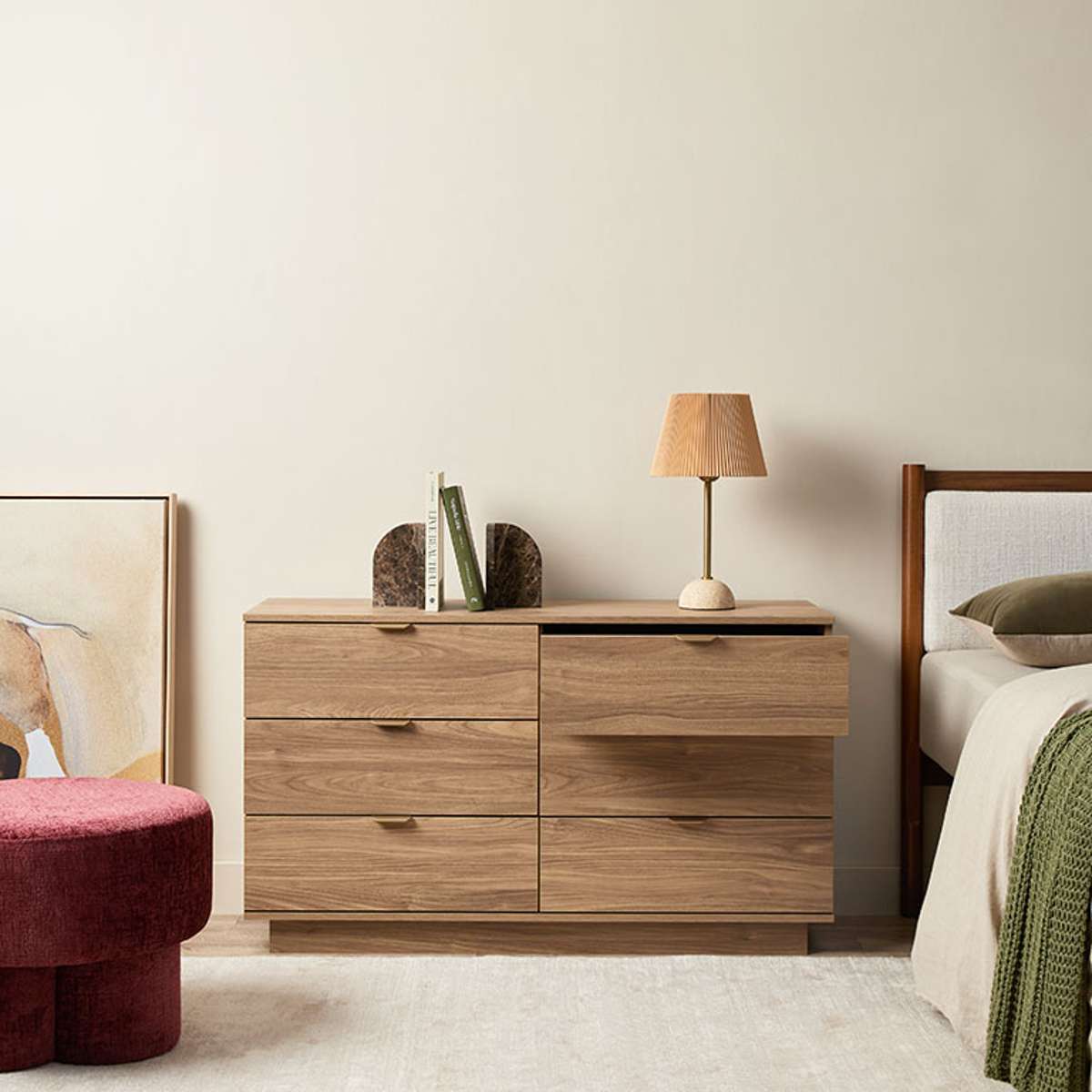 Maverick Six Drawer - Pecan