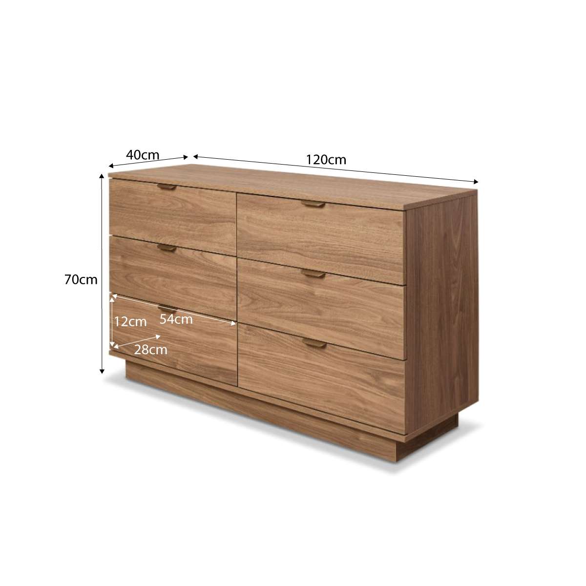Maverick Six Drawer - Pecan